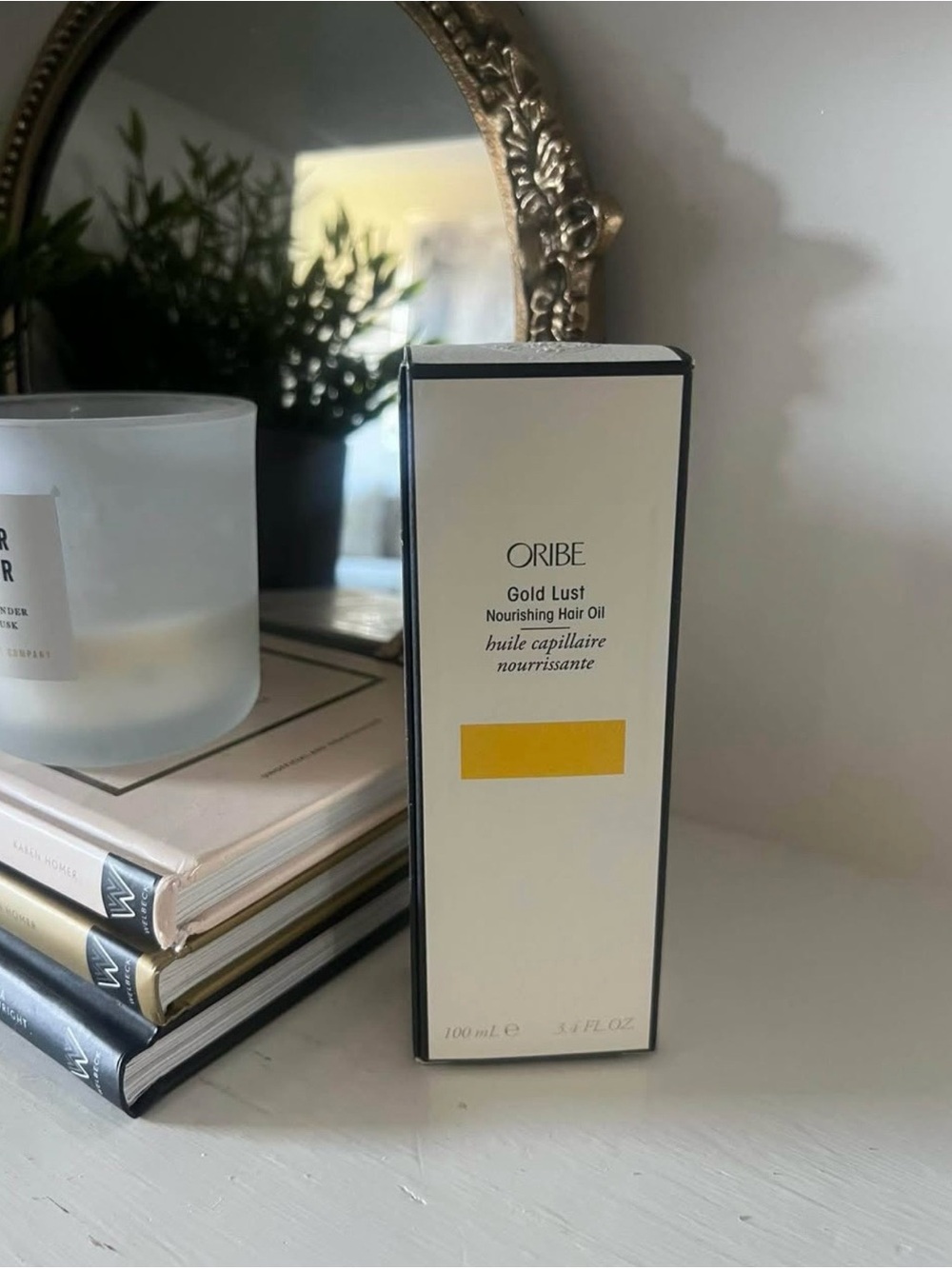 Oribe Gold Lust Nourishing Hair Oil - Cream with Yellow Accent